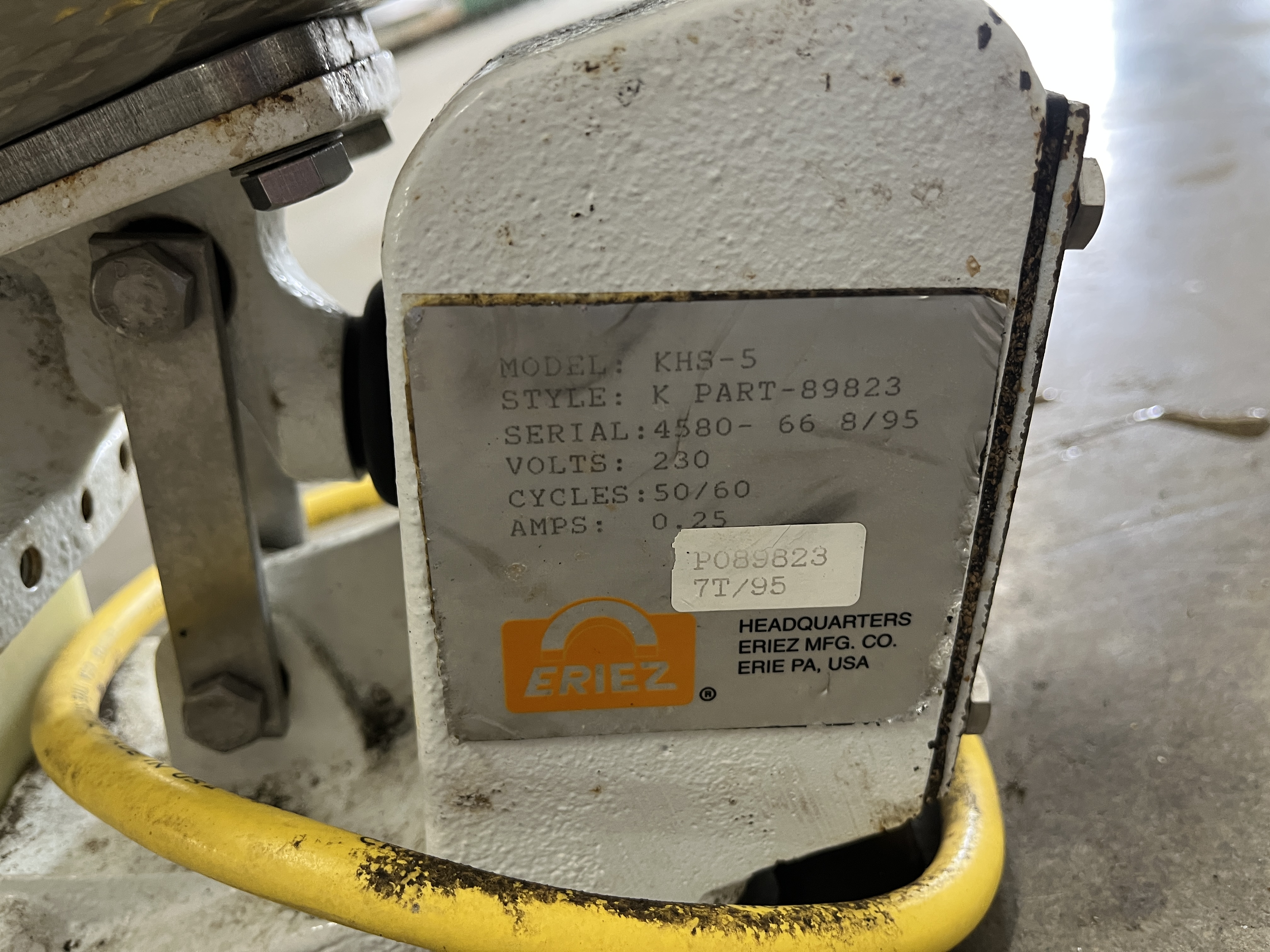 Used Eriez KHS-5 Vibratory Feeder