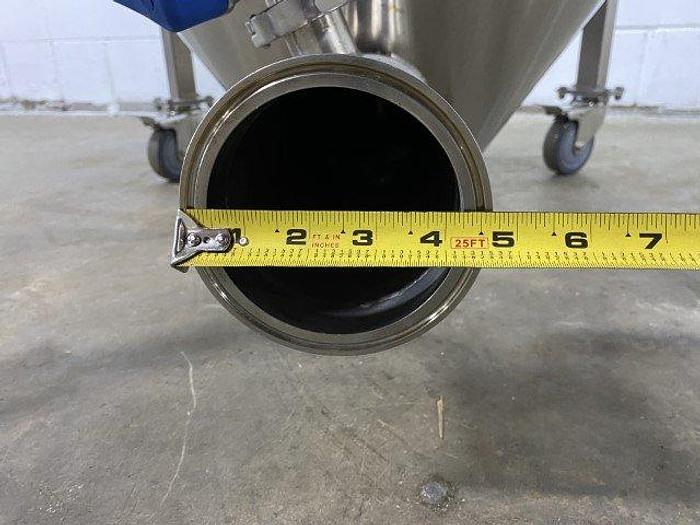 Used SS Lidded Hopper With Agitator