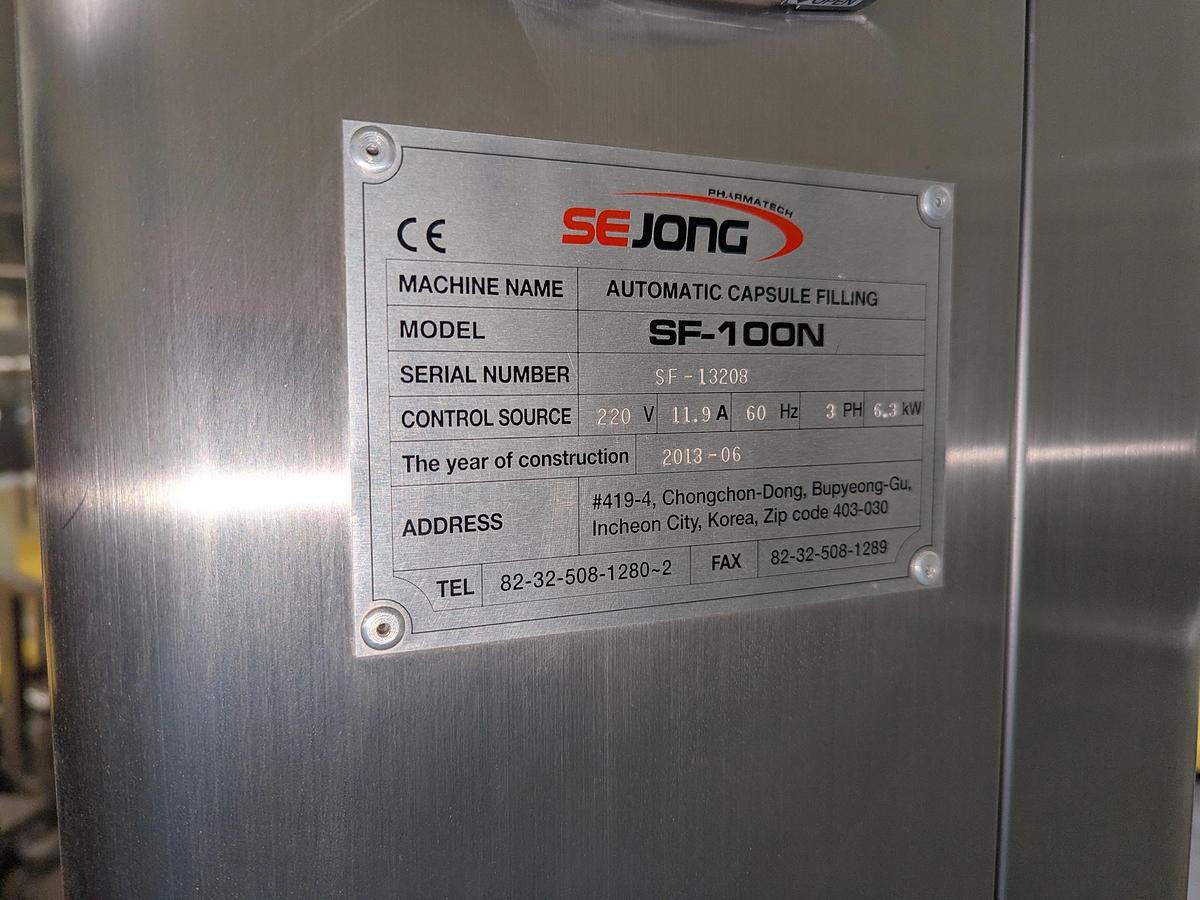 Used Sejong SF-100N Rotary Capsule Filler