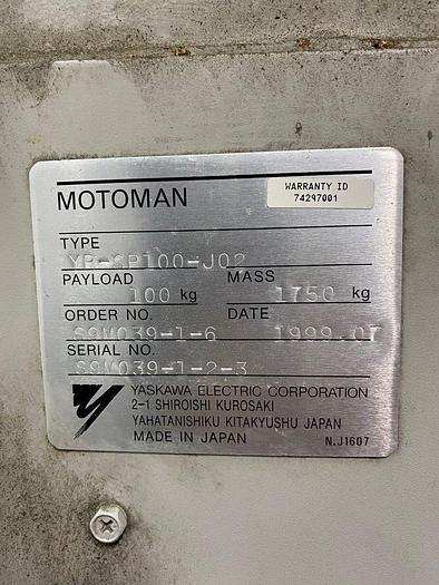 Used Motoman SP100X Robot With XRC Controller