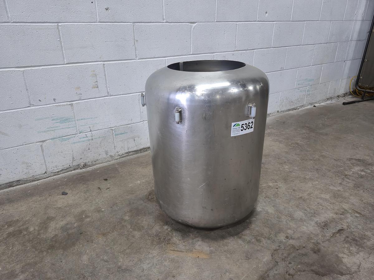 Used 15 Gallon Jacketed Stainless Steel Process Tank