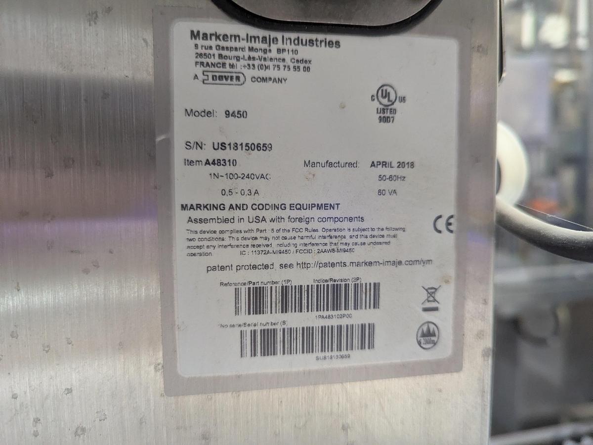 Used Markem-Imaje Date Coder