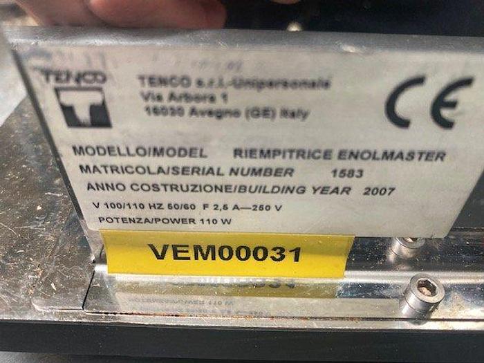 Used TENCO Enolmaster 4-Head Vacuum Filler
