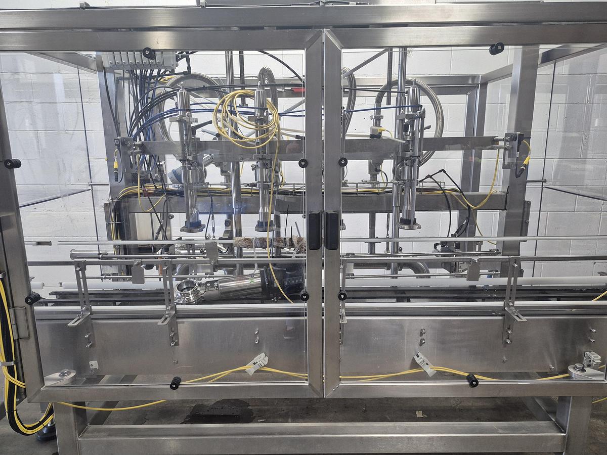 Used Pacific Inline Flow Meter Liquid Filling Machine