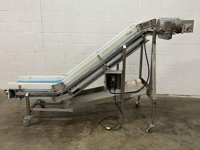 Used 9'L Incline Conveyor