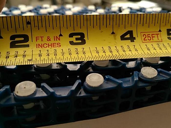 Used Blue 24” Plastic Modular Conveyor Belt