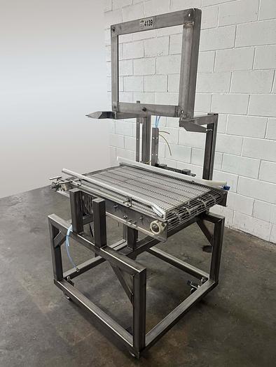 Used 3'L Wire Mesh Conveyor
