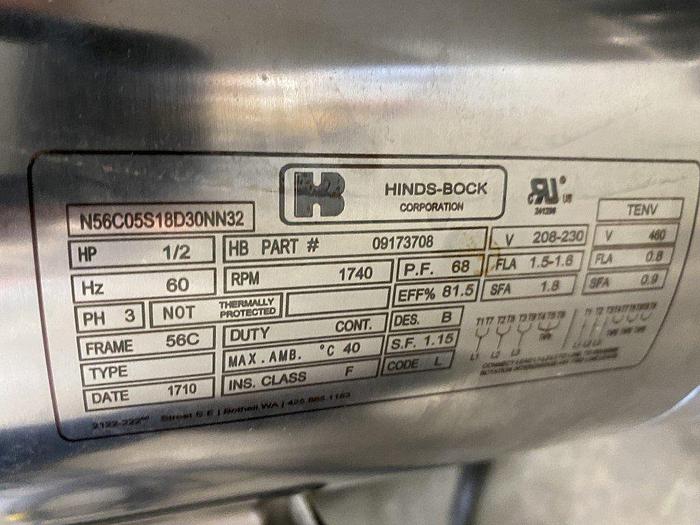 Used SS Hopper with Motor