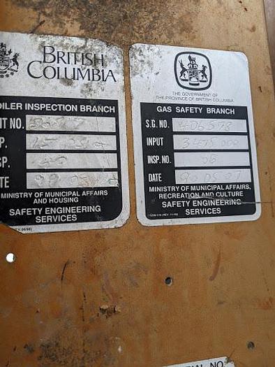 Used Fulton 60 BHP Gas-Fired Steam Boiler