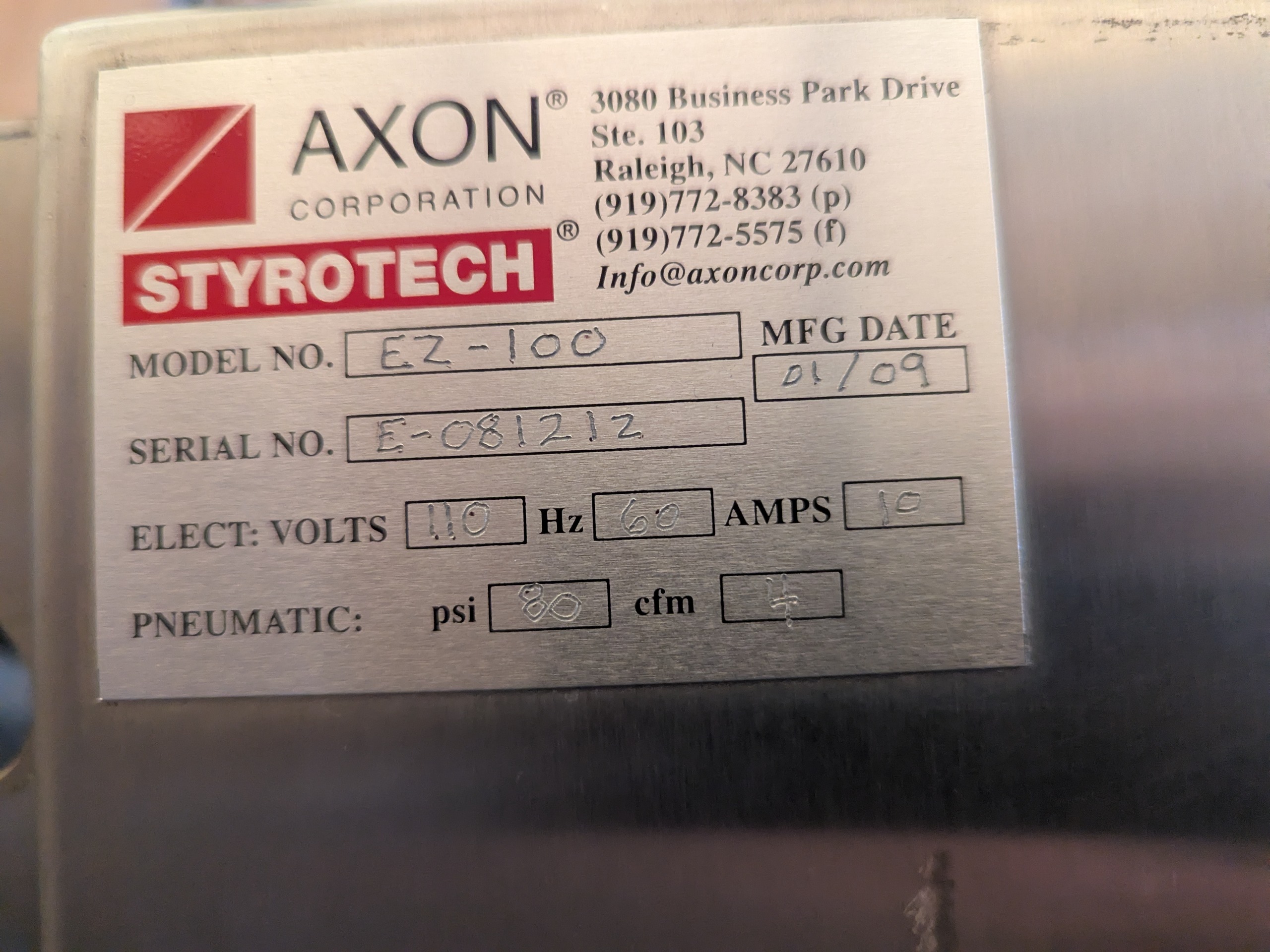 Used Axxon Shrink Sleeve Applicator and Shrink Tunnel