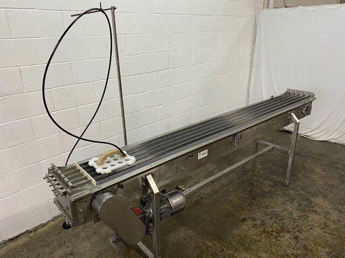 Used 8' Indexing Conveyor for Carton Packing