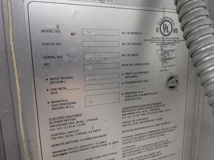 Used Hobart HBA2G Double Rack Gas Oven