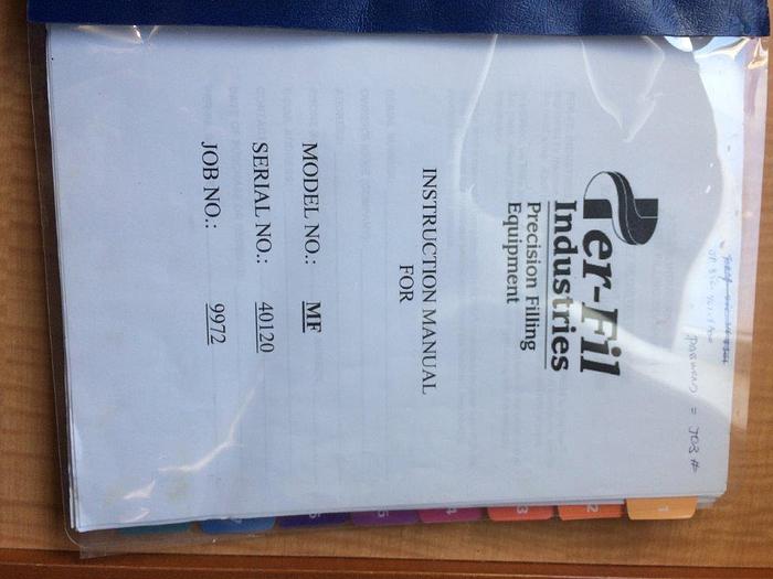 Used Per-Fil Model MF Semi Automatic Auger Filler