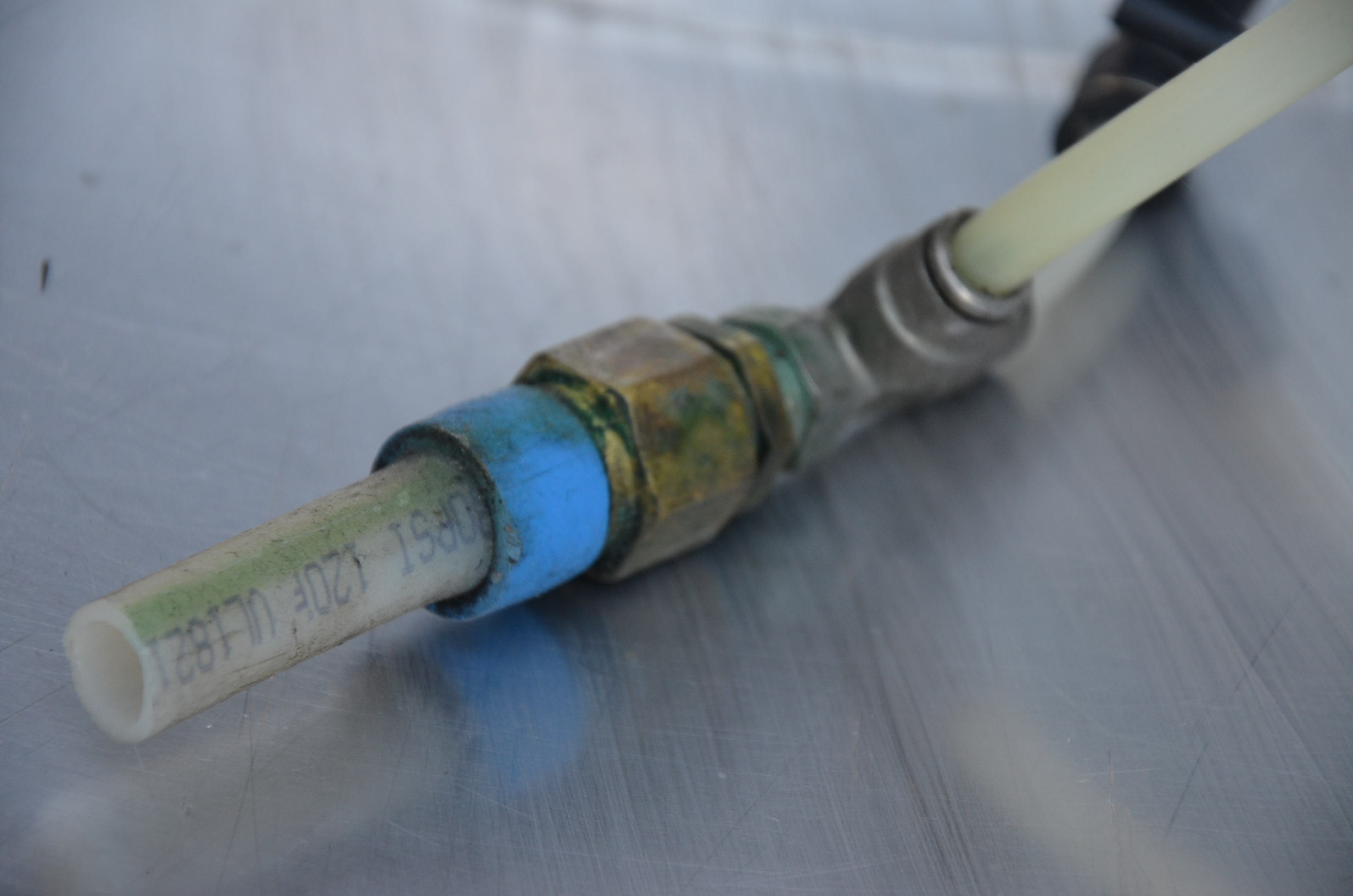 Used Berry Tumbler with Sprayer Coater