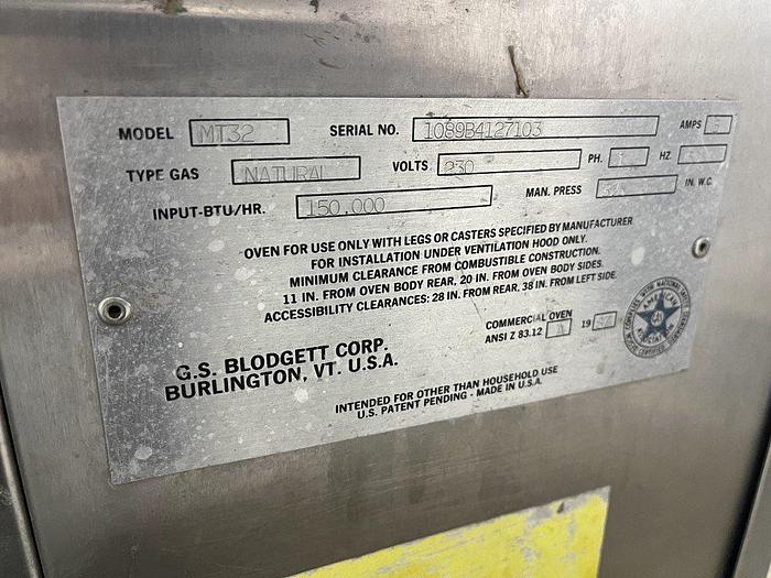 Used Blodgett MT32 Impingement Oven