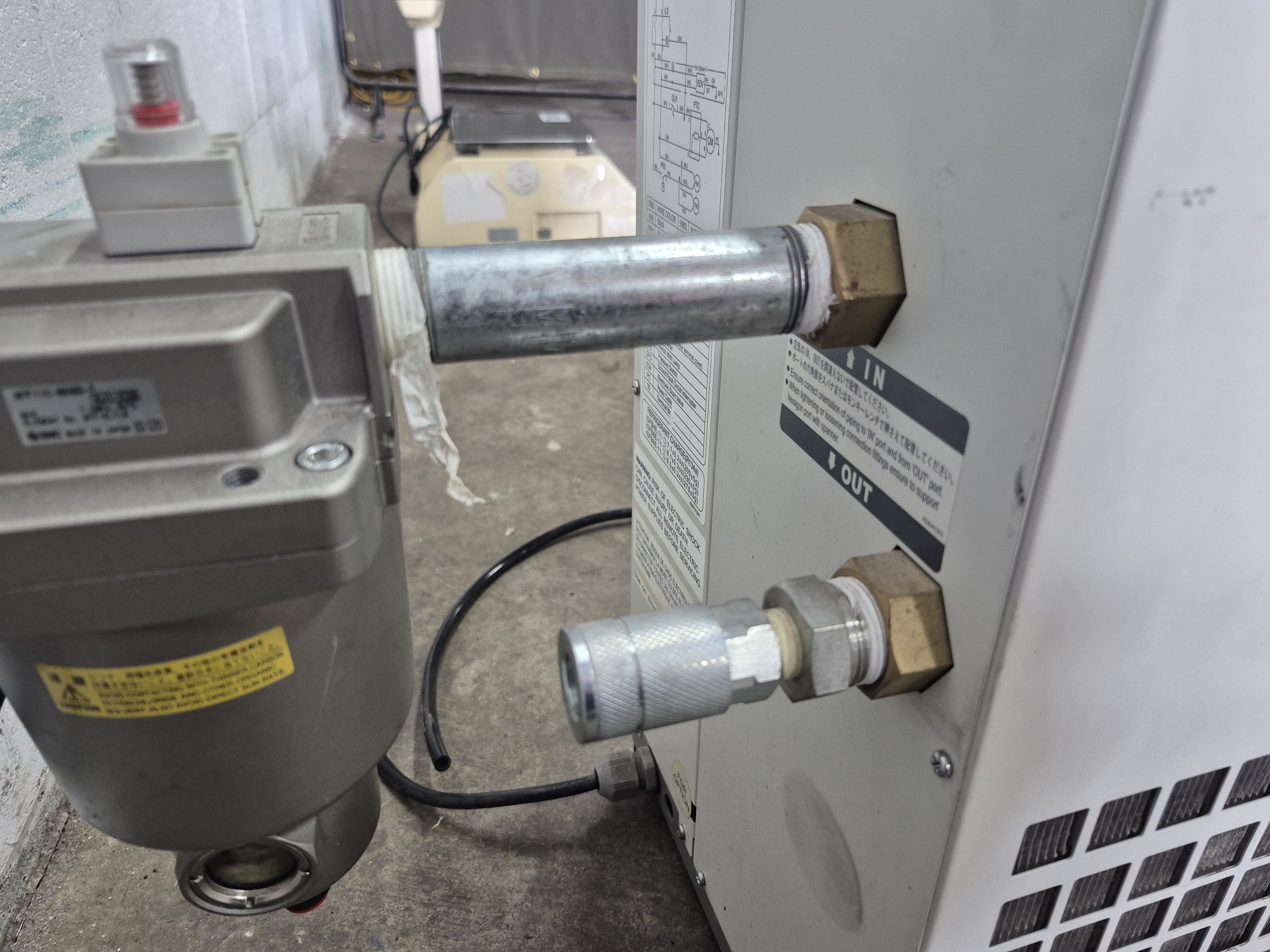 Used SMC IDFB6E Refrigerated Air Dryer 