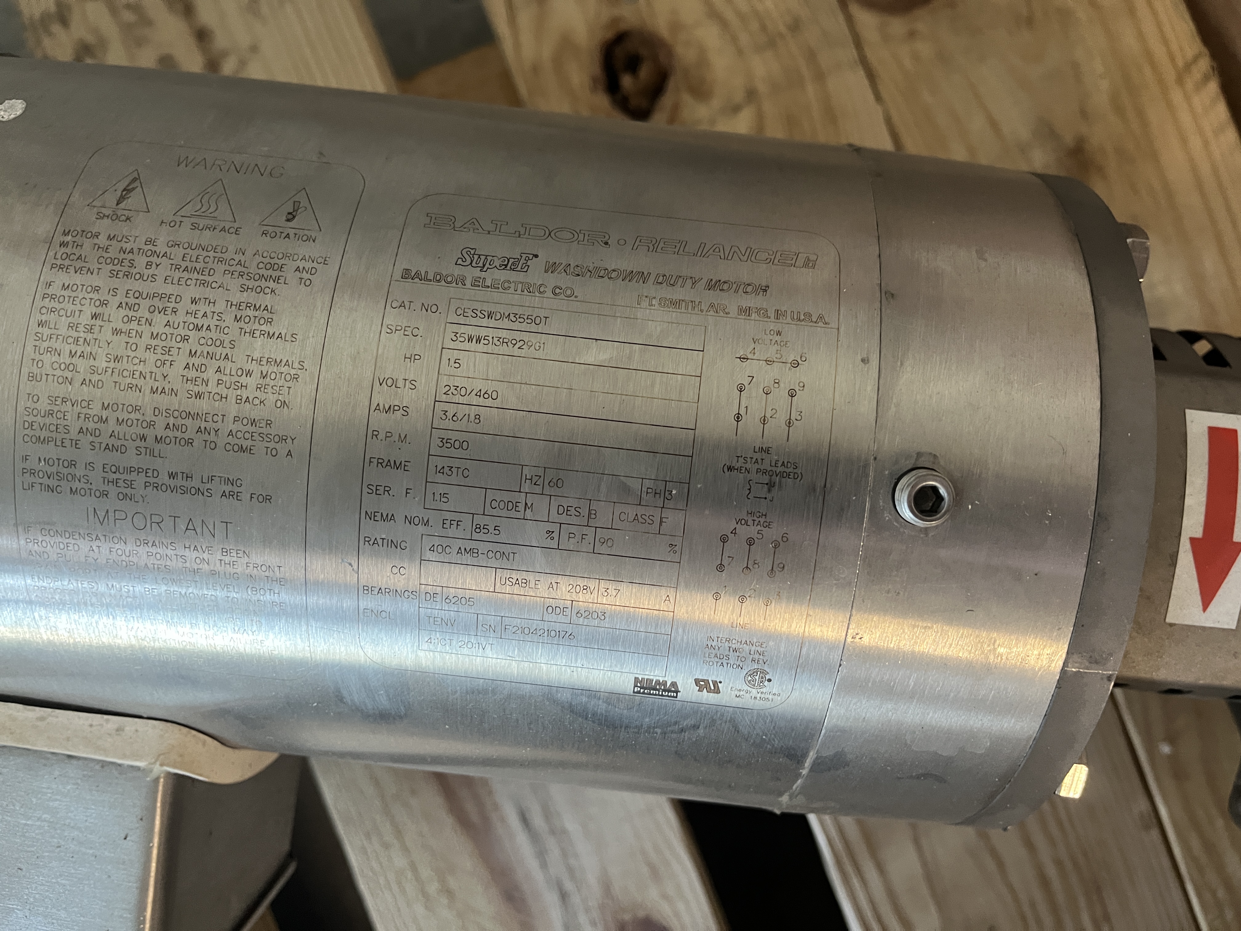 Used 1.5 HP Positive Displacement Pump