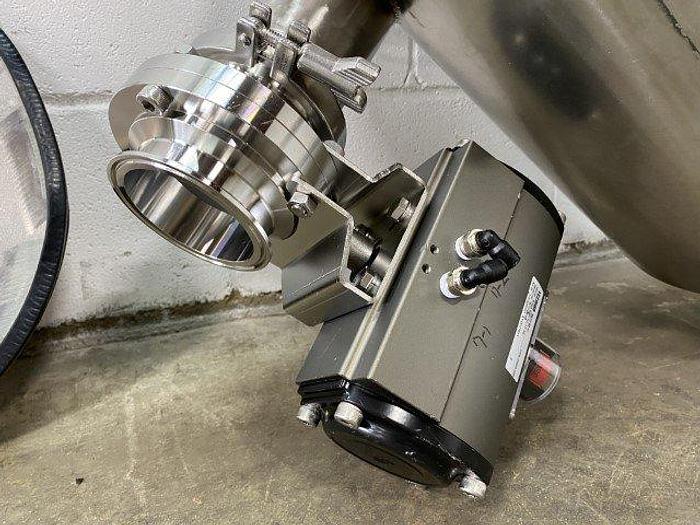 Used Lidded Hoppers With Butterfly Valves