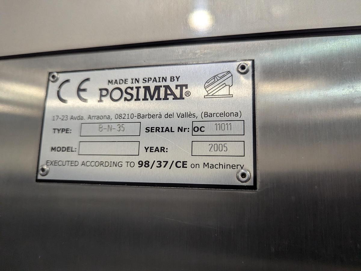 Used Posimat Bottle Silo and BI-N-35 Unscrambler