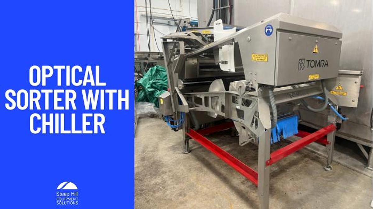 Used TOMRA Blizzard Optical Sorter with Lauda Chiller