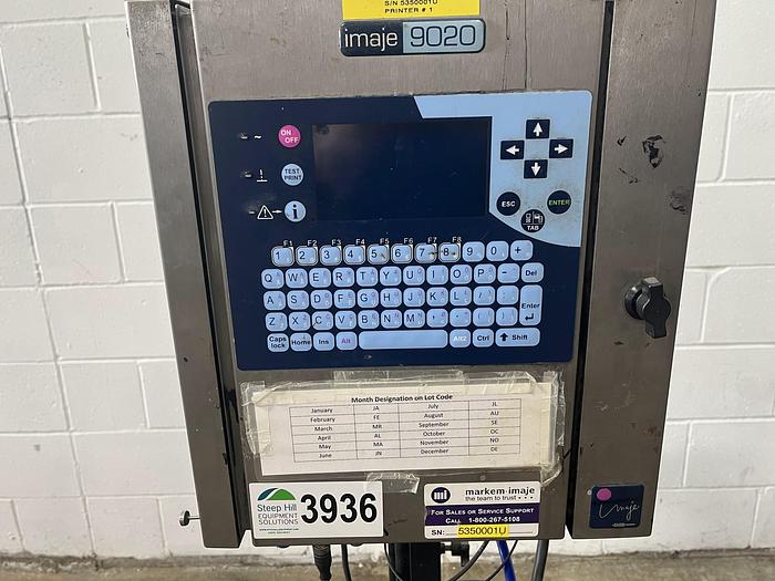 Used 2005 Markem-Imaje 9020 Inkjet Printer