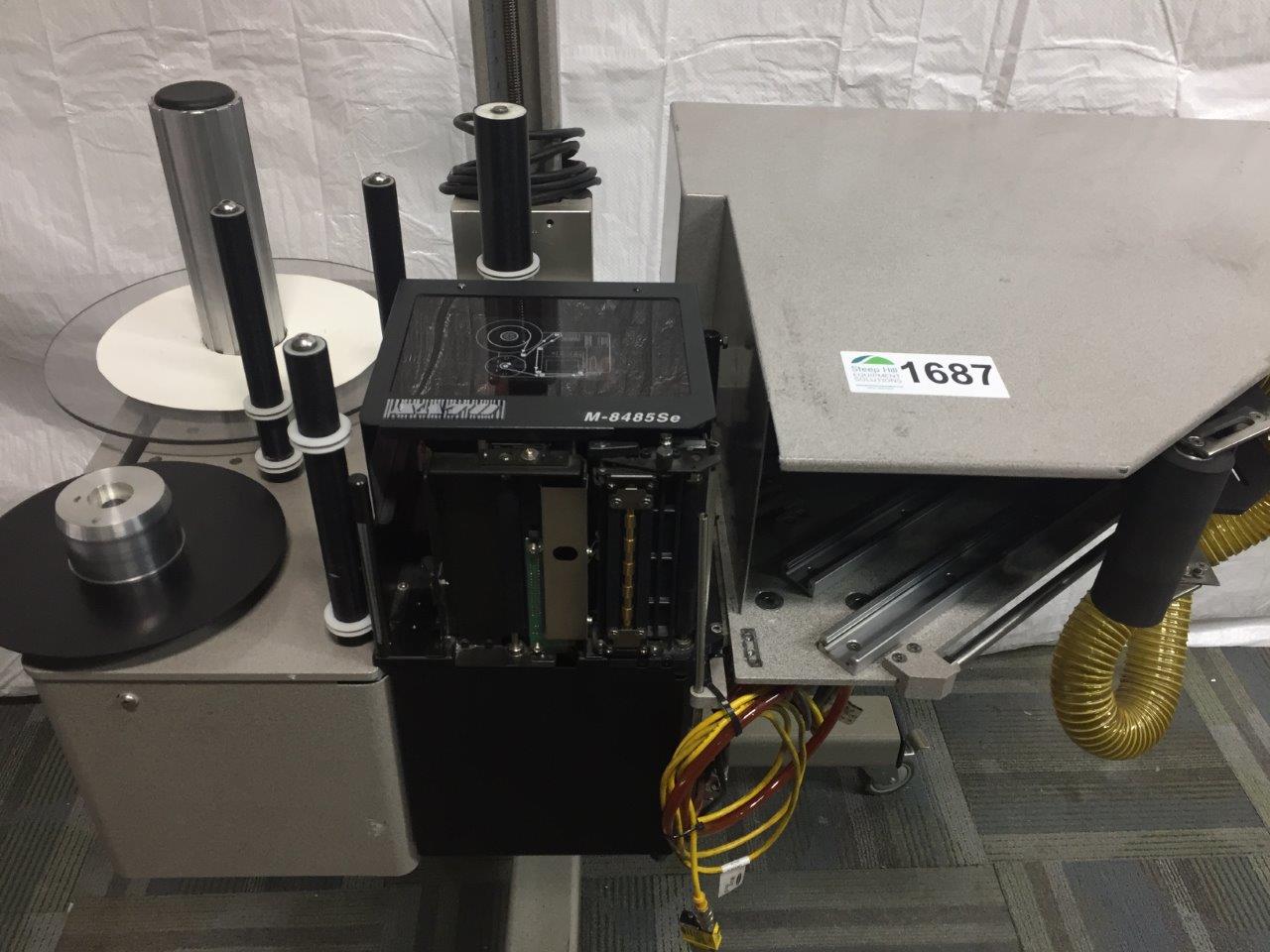 Used Marsh 5000 PA Labeler with Sato Barcode Printer