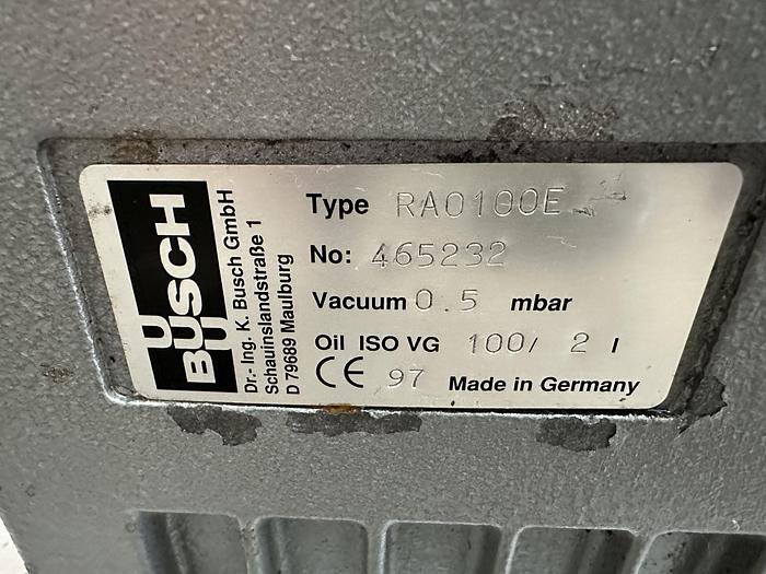 Used Busch RA0100E Vane Pump