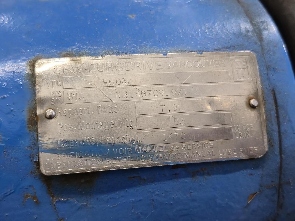 Used Sew-Eurodrive R60A Gearmotor with Cart