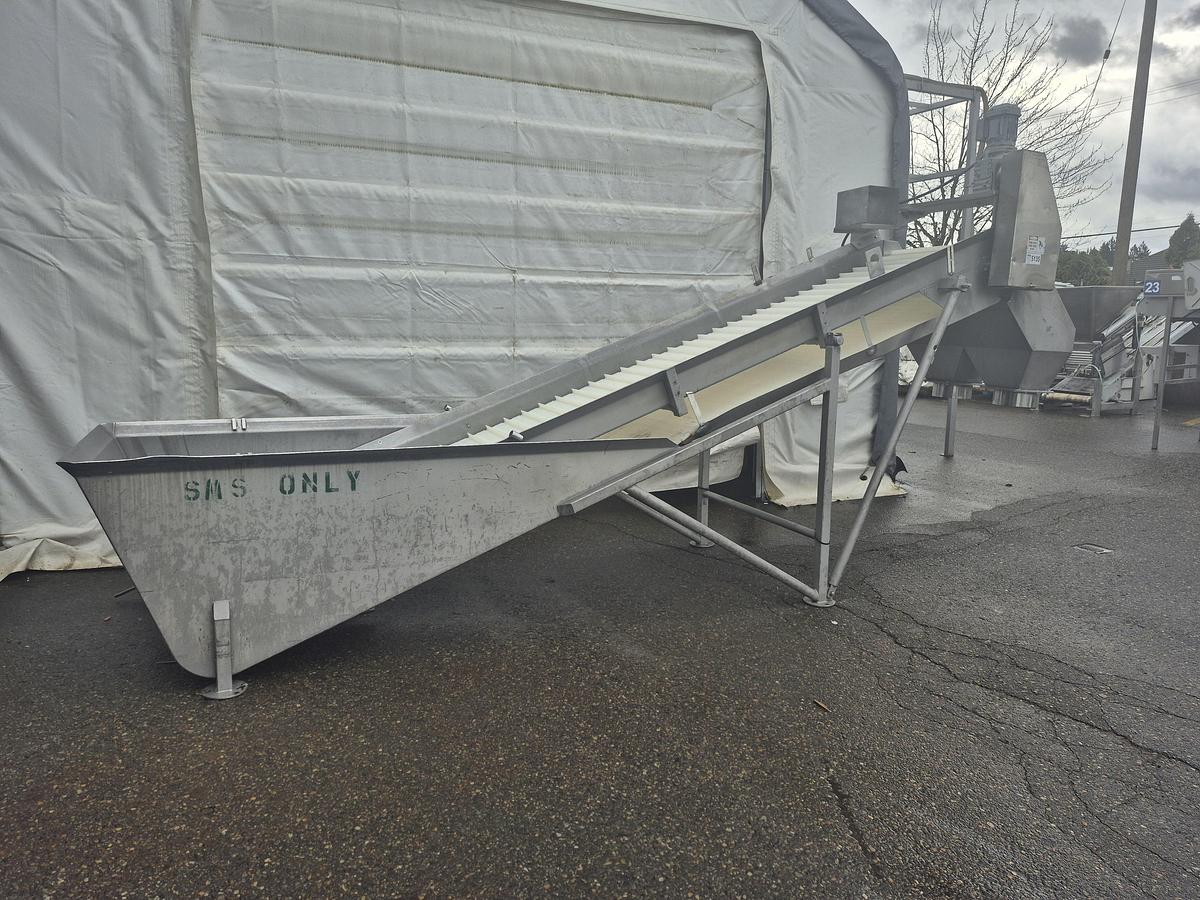 Used Incline Conveyor with Dip Tank