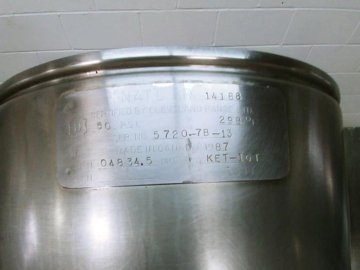 Used Cleveland KET-10T Electric Steam Kettle