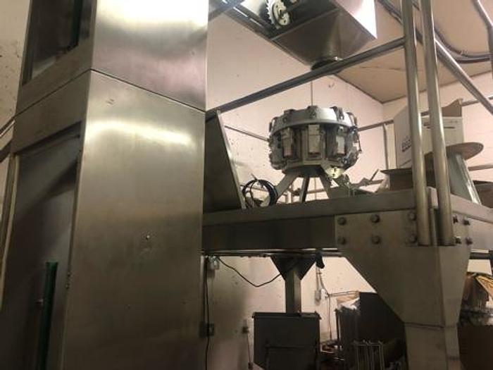 Used 10 Head Multi-Head Scales with Platform and Elevator