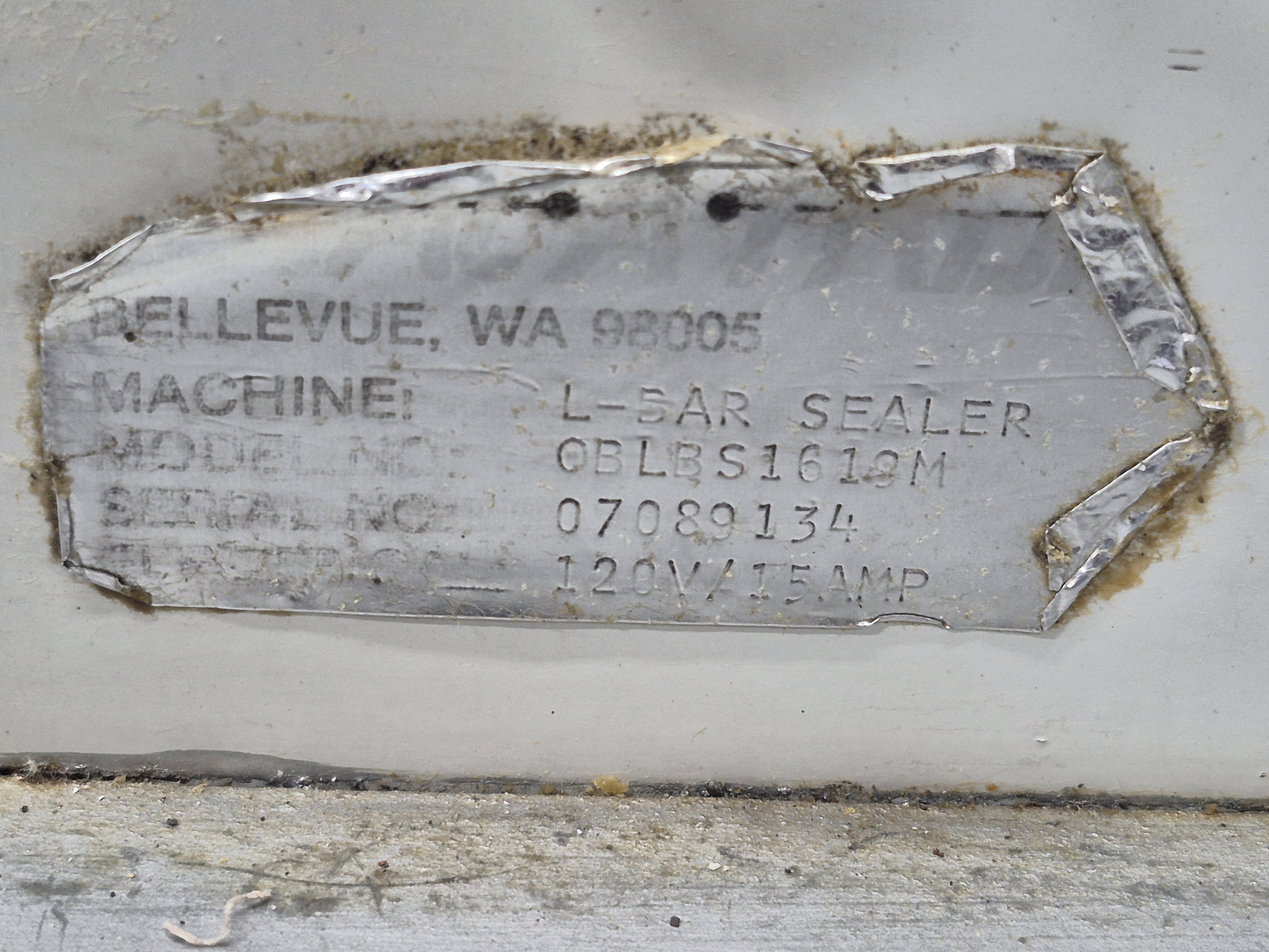 Used Seal-A Tron L-Bar Sealer