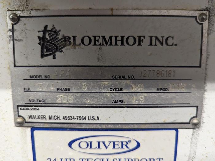 Used Bloemhof Simplex 4-24 Dual Bolillo Sheeter-Moulder