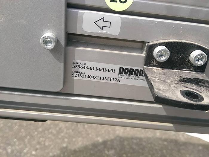 Used 10' long by 14" wide Conveyor with Bend