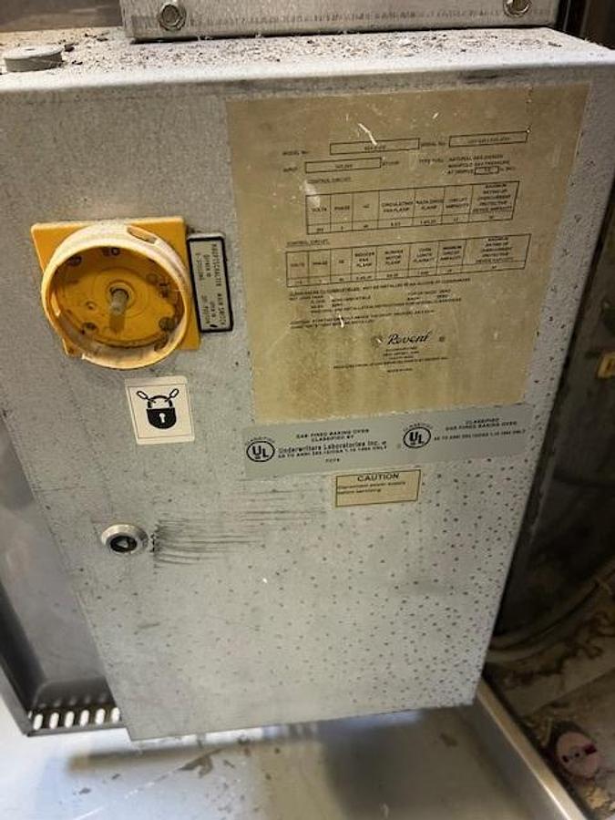 Used Revent 624 Natural Gas Rack Oven