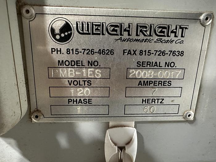 Used Weight Right PMB-1ES Single Lane Filler