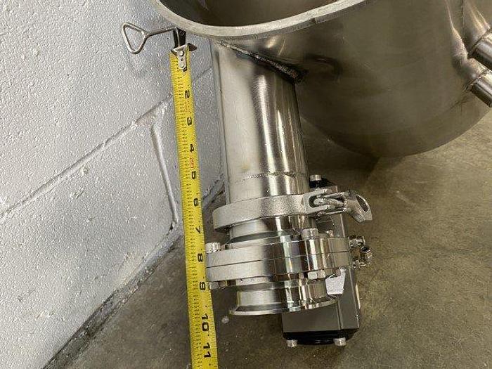 Used Lidded Hopper With Butterfly Valve