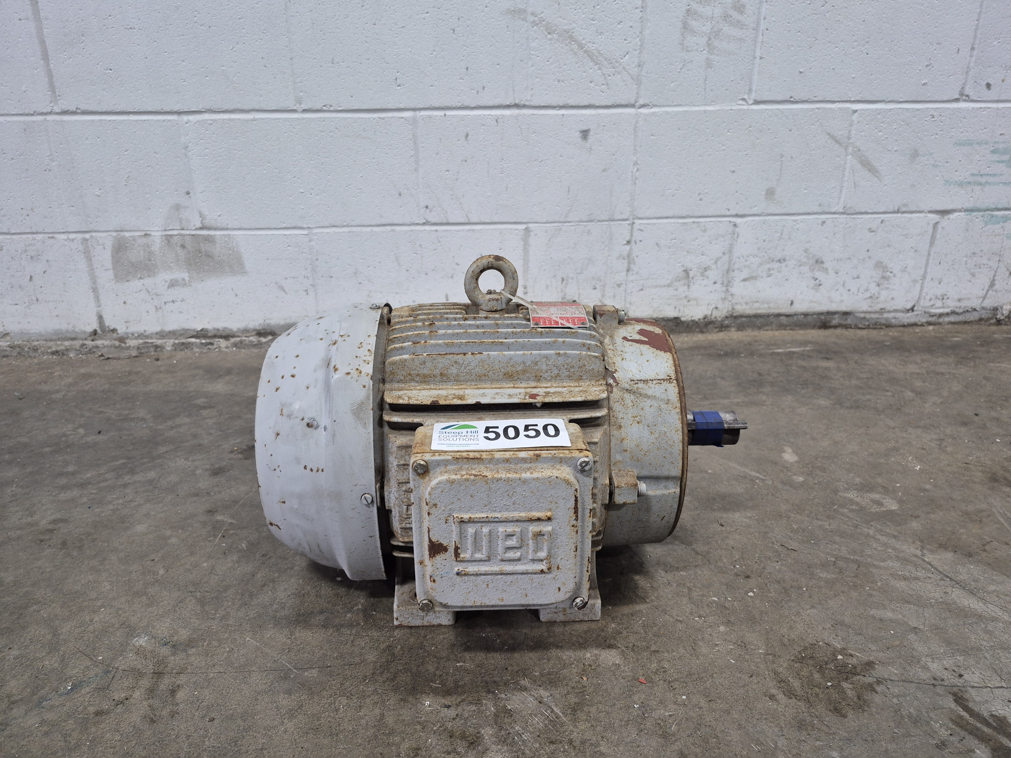 Used WEG 213T 7.5 HP Induction Motor