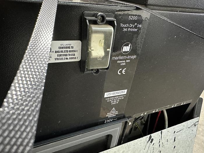 Used Markem-Imaje 5200 Ink Jet Printer