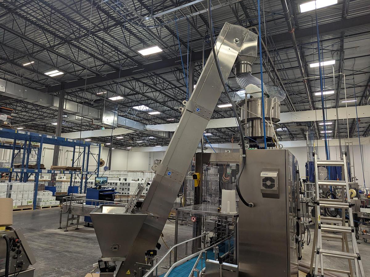 Used Promach 4 Head Pail Filling Line Including Filler, Capper & Date Coder