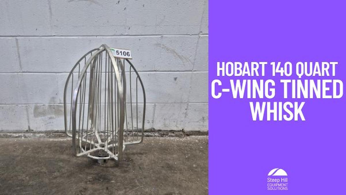 Used Hobart C-Wing Tinned 140 Quart Whisk