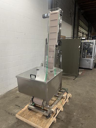 Used Elevating Conveyor with Hopper