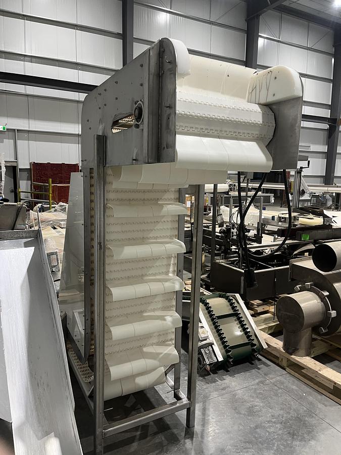 Used Cleated Modular Belt Incline Conveyor