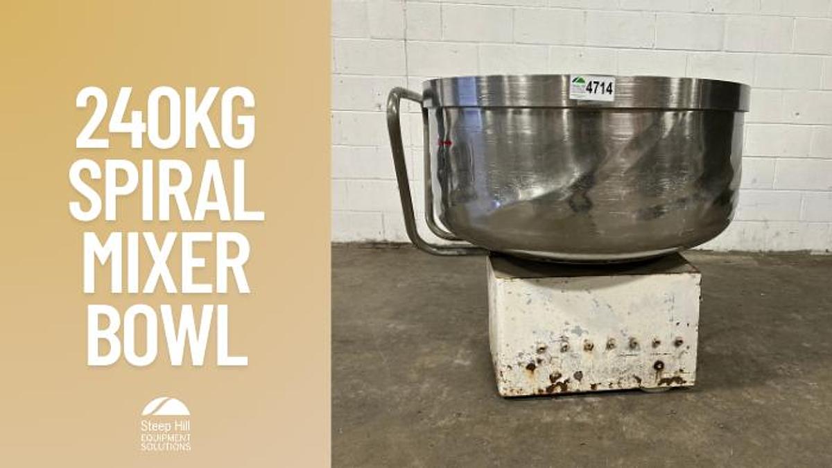 Used 240kg Spiral Mixer Bowl