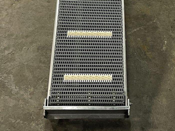 Used 8' L Cleated Incline Conveyor