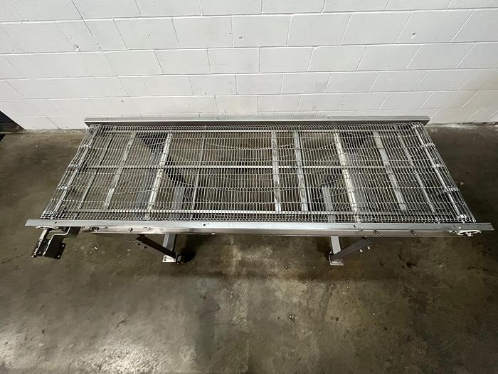 Used New Wave 6'L Wire Mesh Conveyor