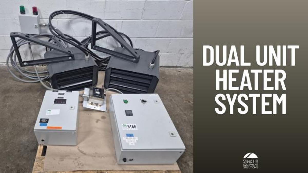 Used Dual Unit Heater System w/ Thermostat & C02 Detector 