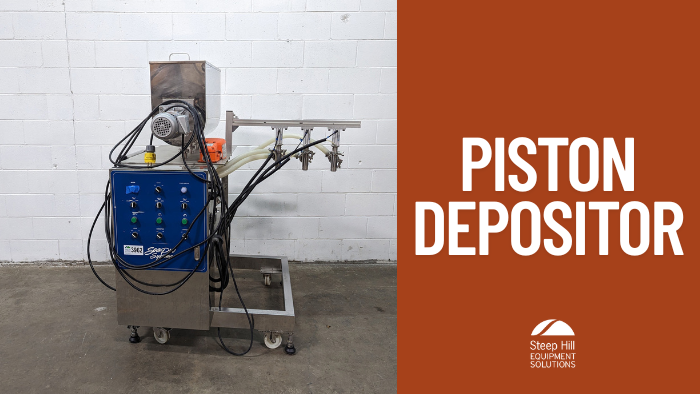 Used SeaPro 3 Lane Piston Depositor with Agitated Hopper