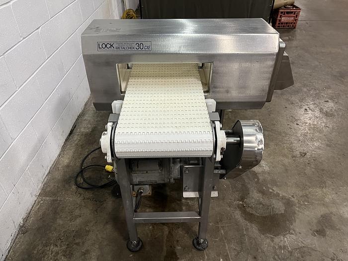 Used LOCK 30 CXE Metal Detector + 3' Conveyor