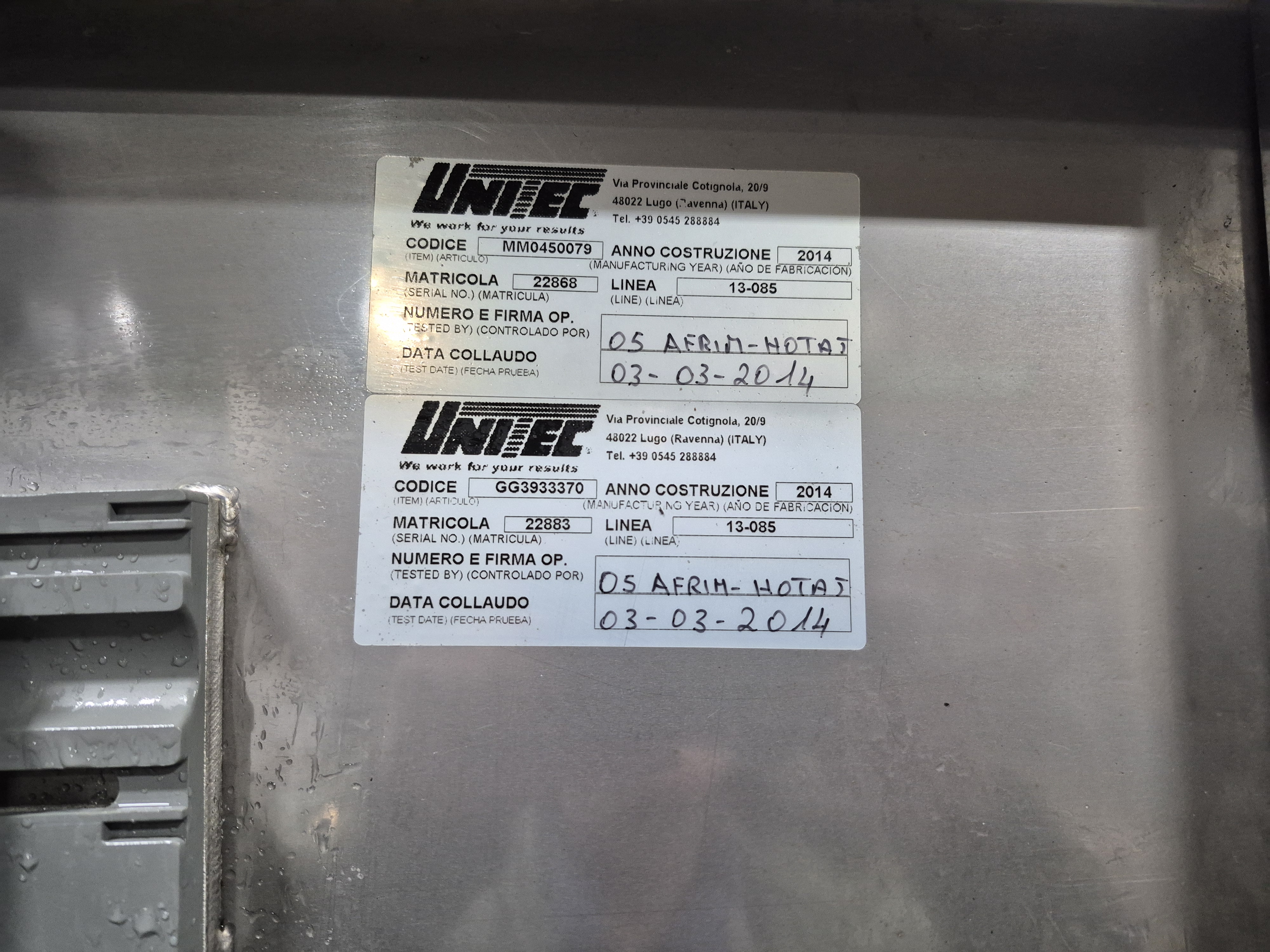 Used Unitec 2-Lane Inspection & Box Filler